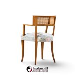 michael taylor for baker klismos mid century cane armed dining chair