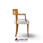 michael taylor for baker klismos mid century cane armed dining chair