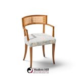 michael taylor for baker klismos mid century cane armed dining chair