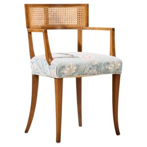 michael taylor for baker klismos mid century cane armed dining chair