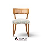 michael taylor for baker klismos mid century cane dining chairs - set of 4