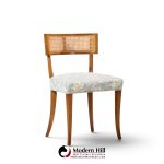 michael taylor for baker klismos mid century cane dining chairs - set of 4