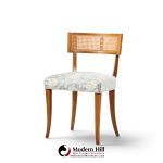 michael taylor for baker klismos mid century cane dining chairs - set of 4