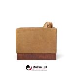 mies van der rohe for knoll mid century walnut and leather lounge chair