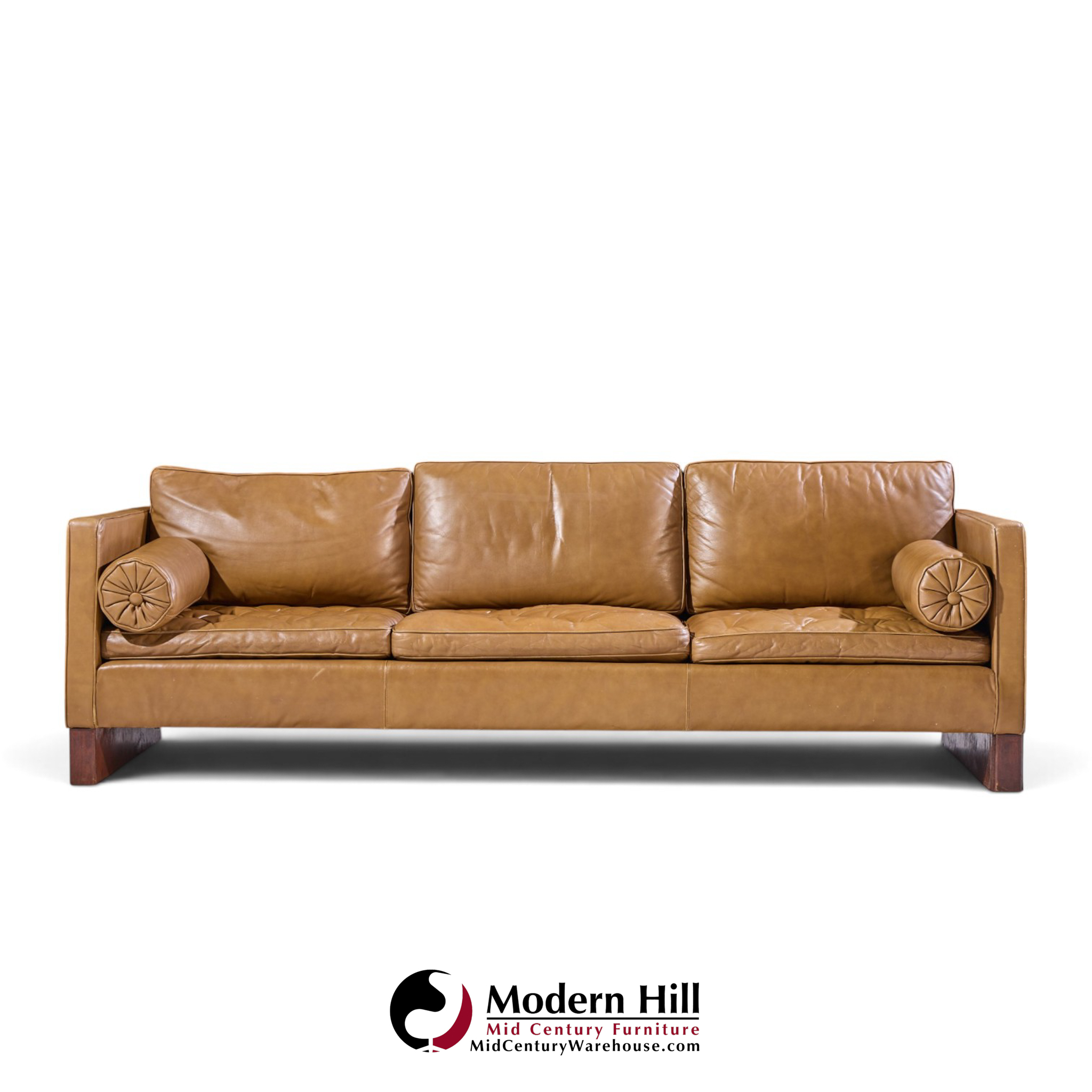 mies van der rohe for knoll mid century sofa