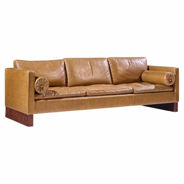 mies van der rohe for knoll mid century sofa
