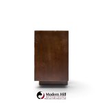 milo baughman style century mid century burlwood credenza