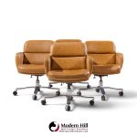 nicos zographos mid century desk chairs - set of 4