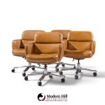 nicos zographos mid century desk chairs - set of 4