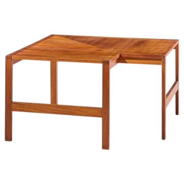 ole knudsen & torben lind for france & son mid century danish teak corner coffee end table