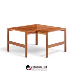 ole knudsen & torben lind for france & son mid century danish teak corner coffee end table