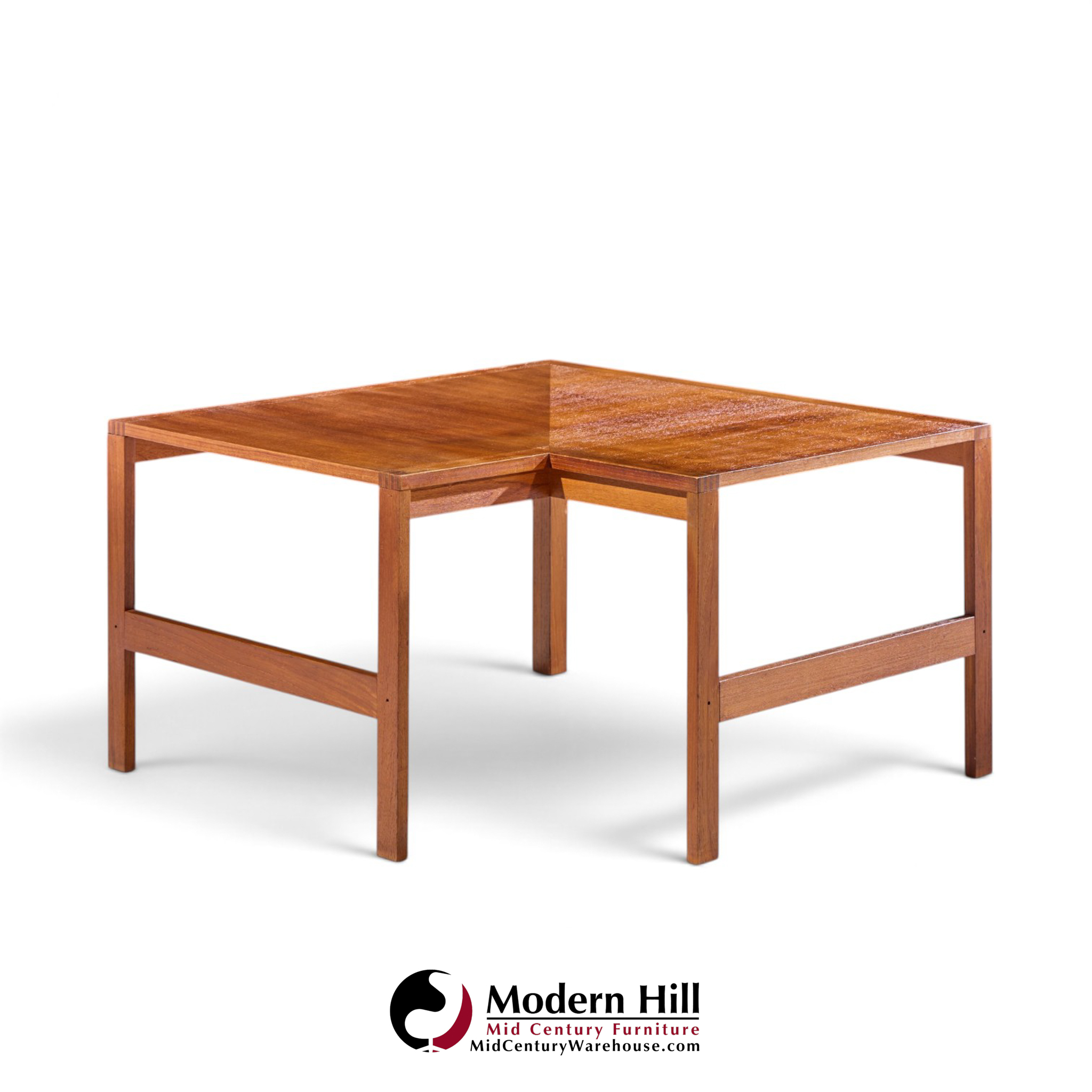 ole knudsen & torben lind for france & son mid century danish teak corner coffee end table