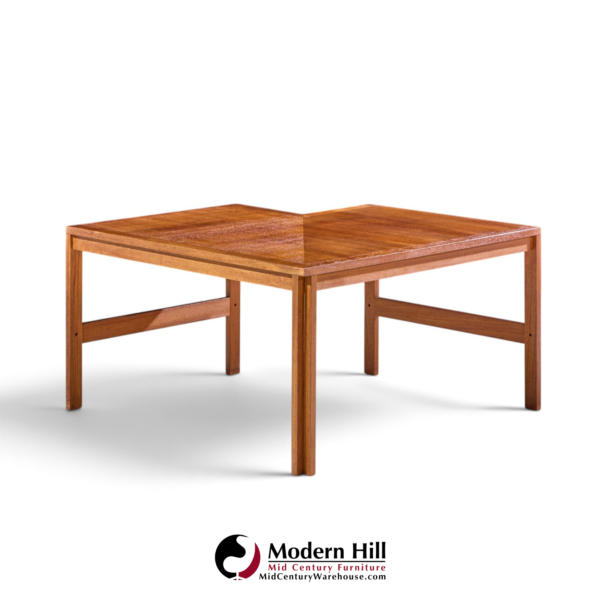 ole knudsen & torben lind for france & son mid century danish teak corner coffee end table