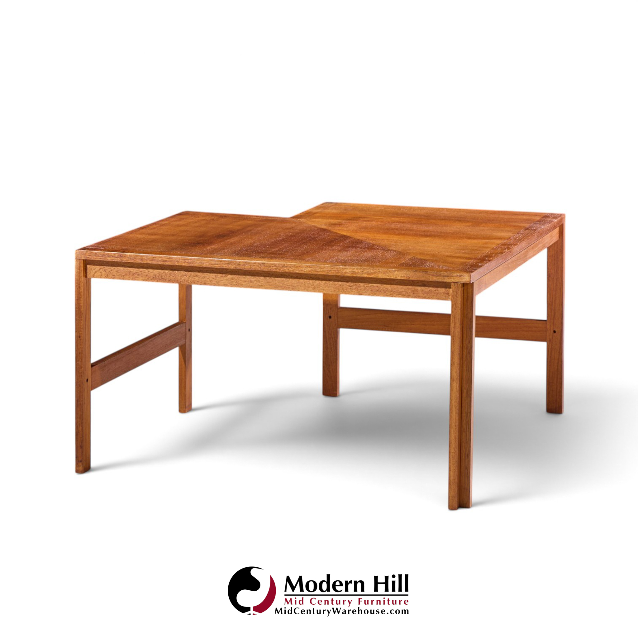 ole knudsen & torben lind for france & son mid century danish teak corner coffee end table