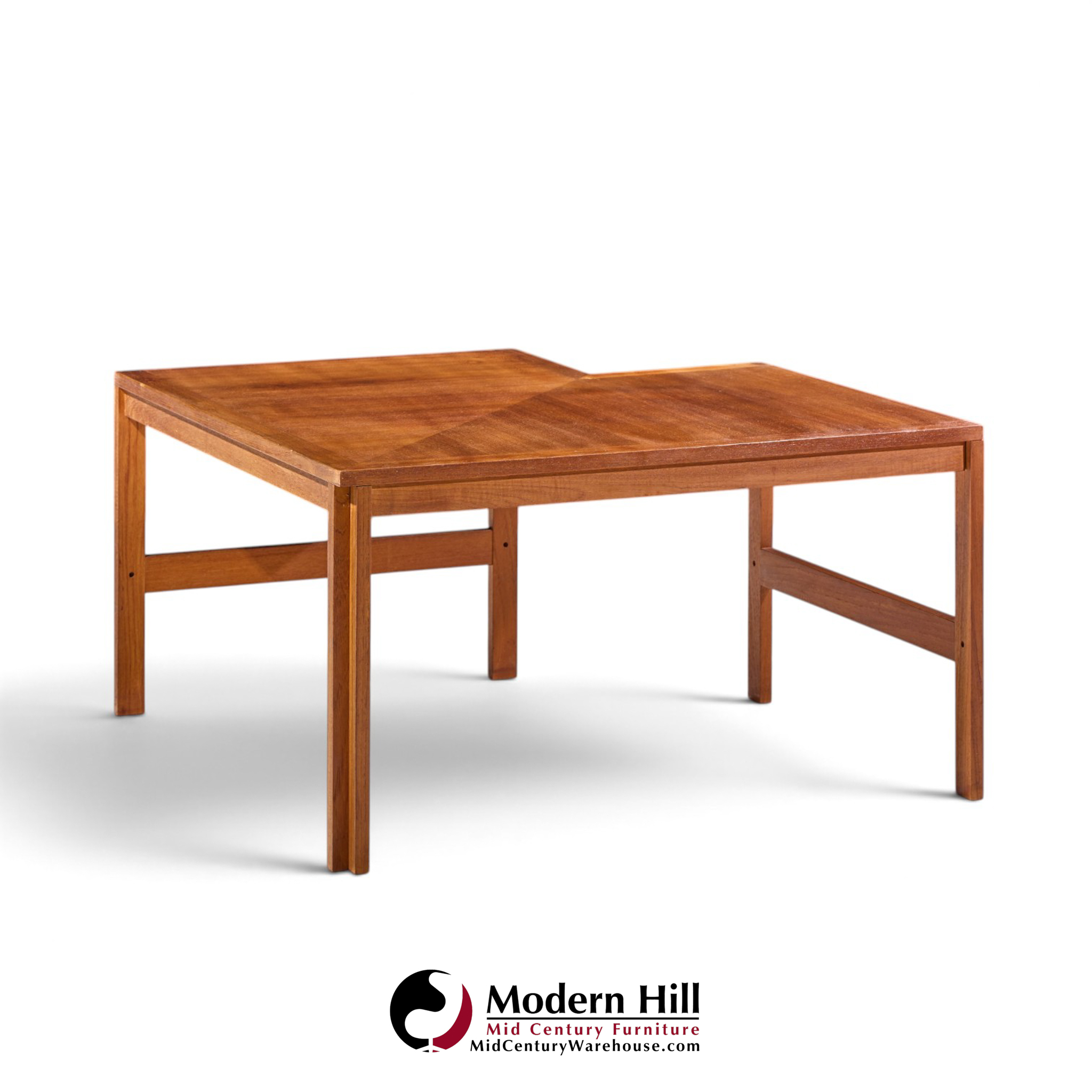 ole knudsen & torben lind for france & son mid century danish teak corner coffee end table