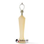 paolo gucci mid century frosted resin table lamps - pair