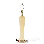 paolo gucci mid century frosted resin table lamps - pair