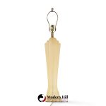paolo gucci mid century frosted resin table lamps - pair