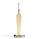 paolo gucci mid century frosted resin table lamps - pair