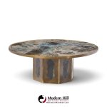 philip and kelvin laverne mid century chan bronze coffee table