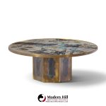 philip and kelvin laverne mid century chan bronze coffee table