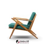 poul jensen for selig mid century walnut z lounge chairs
