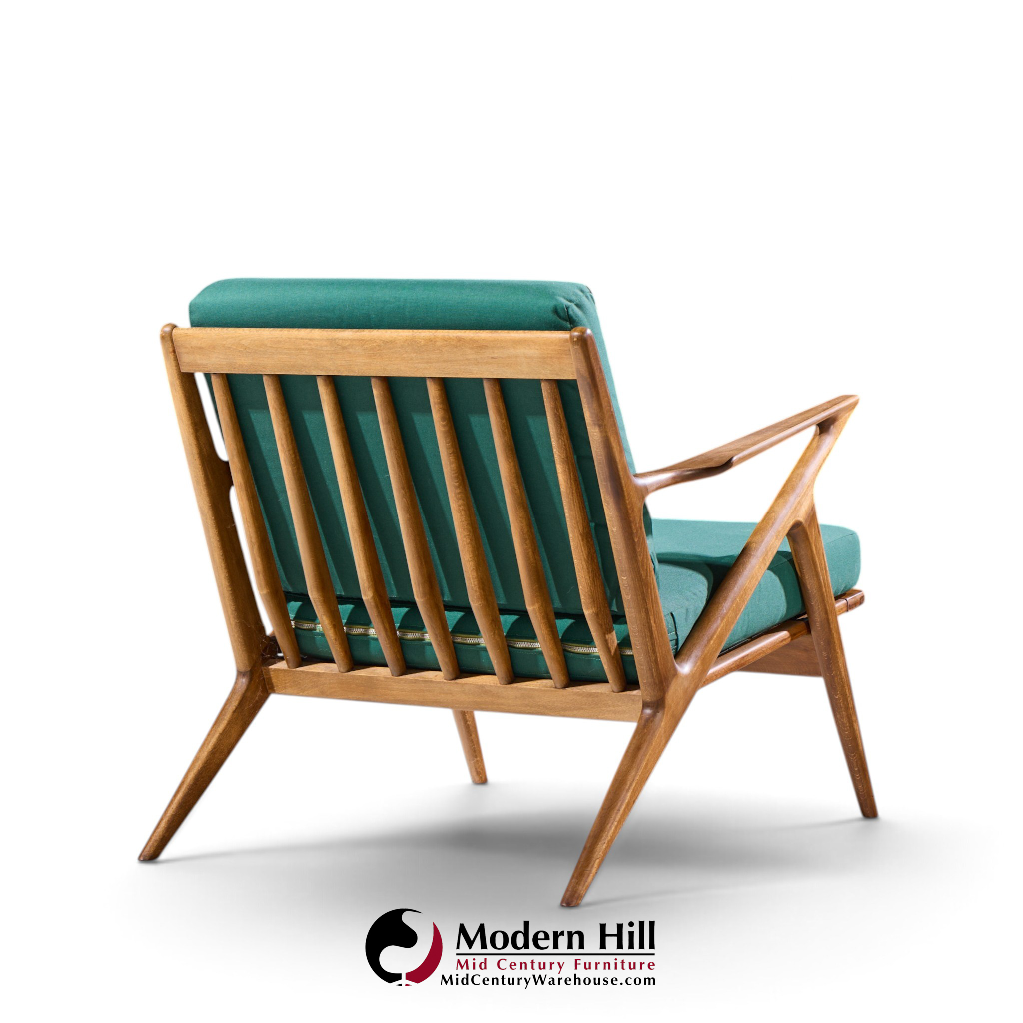poul jensen for selig mid century walnut z lounge chairs