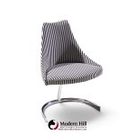 preben fabricius & jørgen kastholm style mid century chrome cantilever dining chairs - set of 4