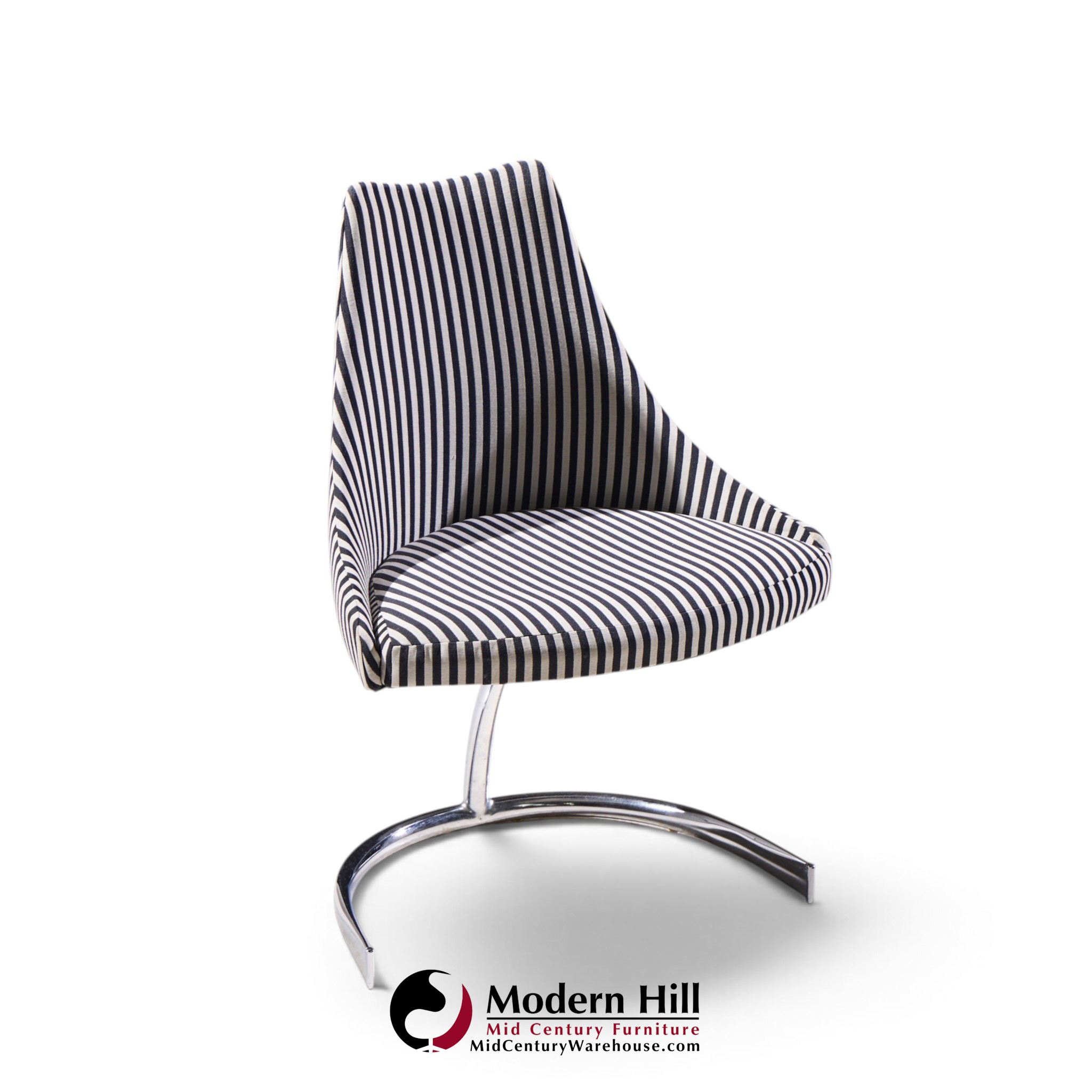 preben fabricius & jørgen kastholm style mid century chrome cantilever dining chairs - set of 4