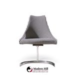 preben fabricius & jørgen kastholm style mid century chrome cantilever dining chairs - set of 4