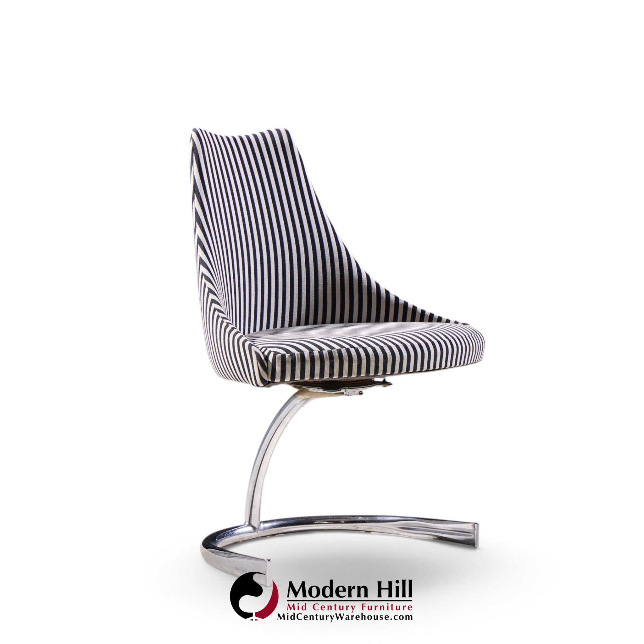 preben fabricius & jørgen kastholm style mid century chrome cantilever dining chairs - set of 4