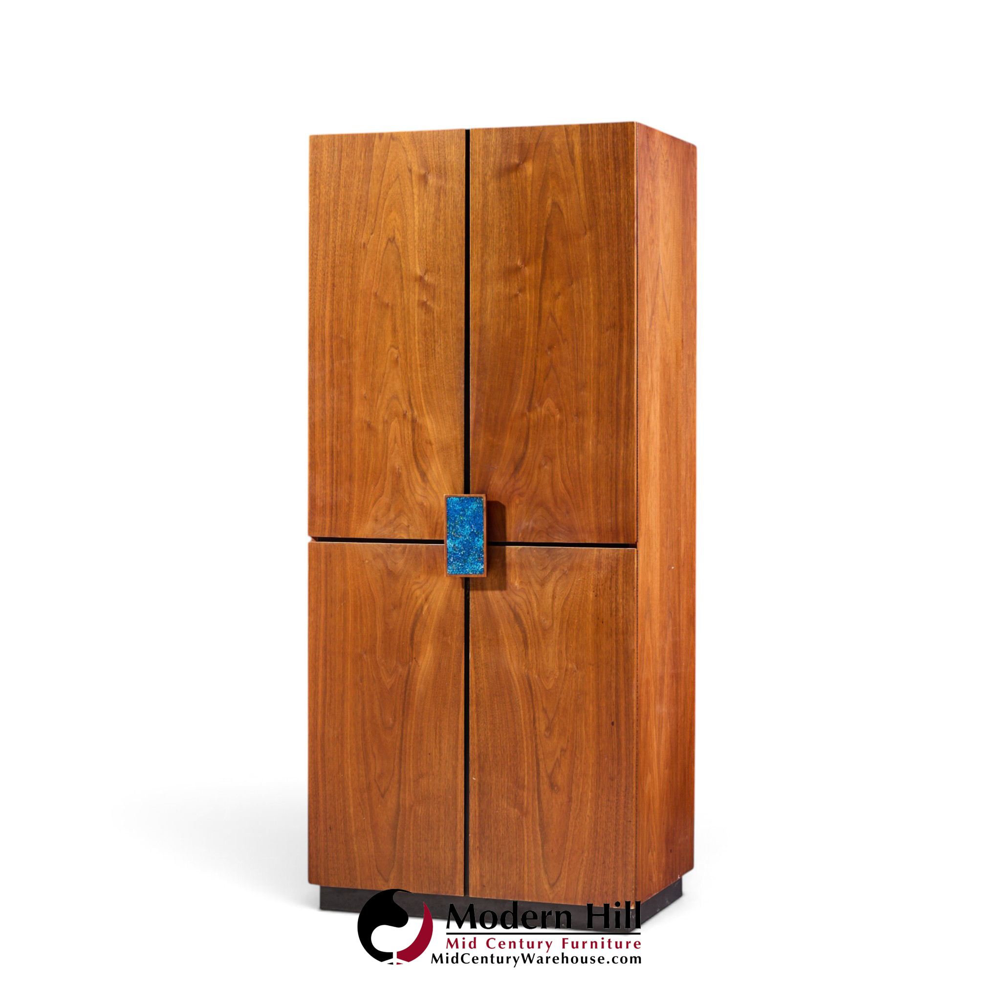 richard thompson for glenn of california mid century walnut cabinet armoire