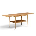 robsjohn gibbings for widdicomb mid century expandable flip top bar cart