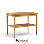 robsjohn gibbings for widdicomb mid century expandable flip top bar cart
