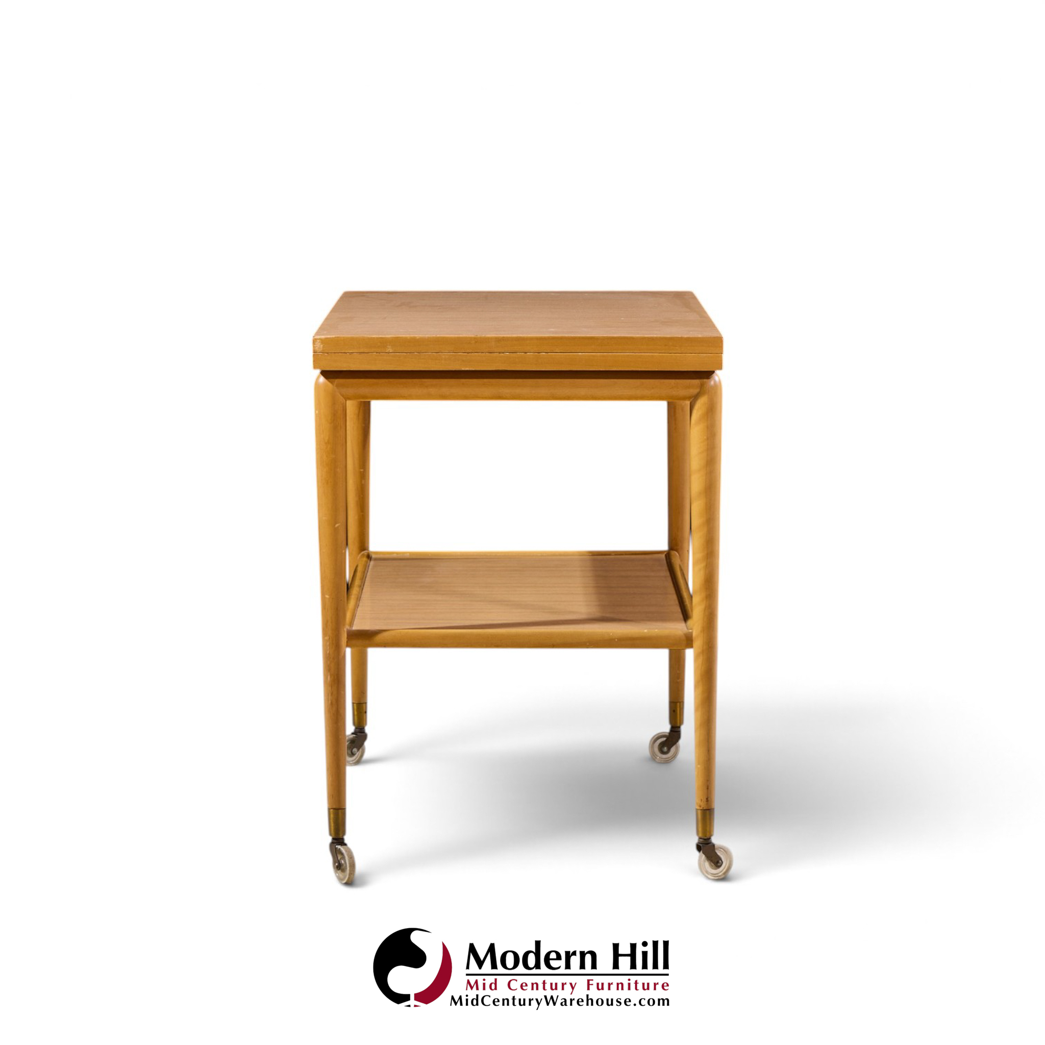 robsjohn gibbings for widdicomb mid century expandable flip top bar cart