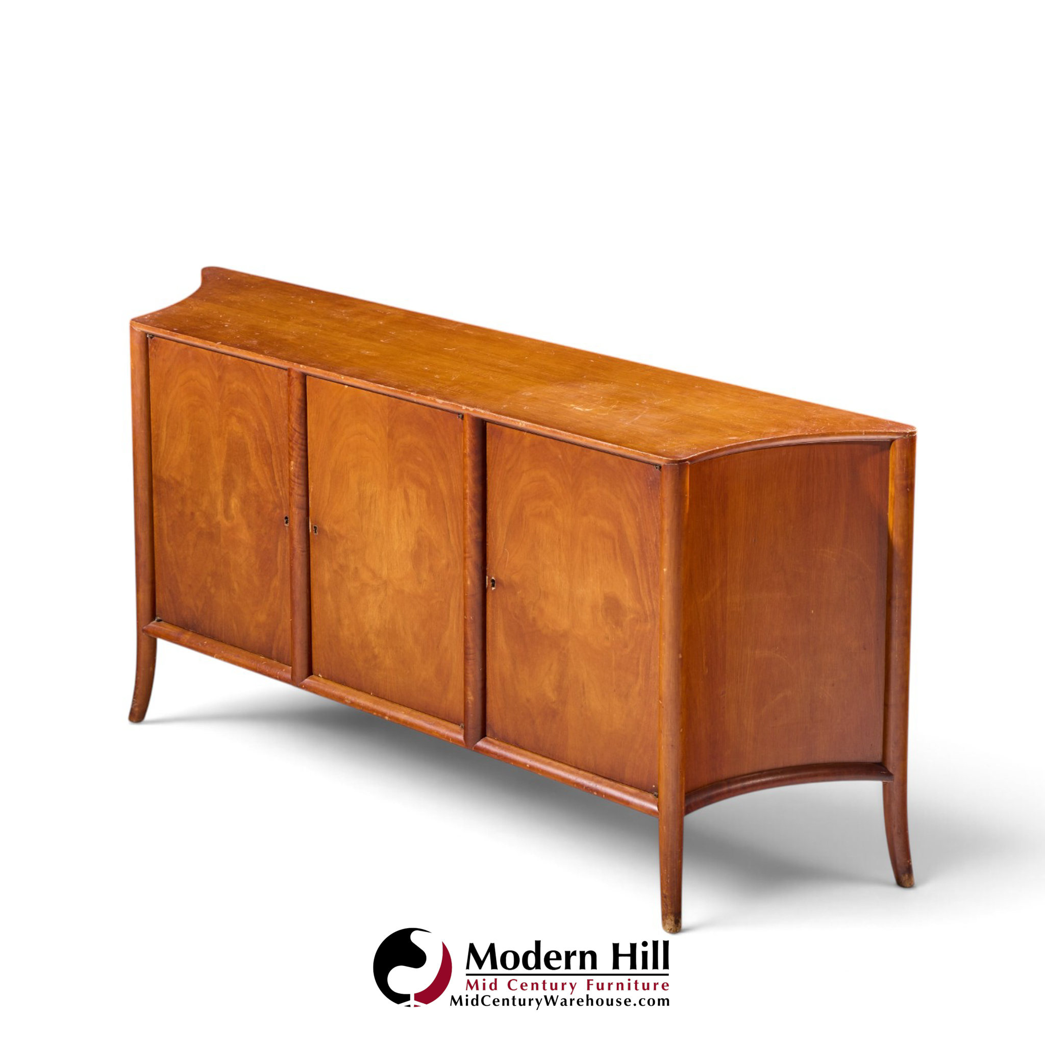 robsjohn gibbings for widdicomb mid century walnut credenza