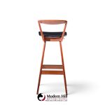 rosengren hansen for brande møbelfabrik mid century teak barstools - set of 4