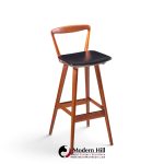 rosengren hansen for brande møbelfabrik mid century teak barstools - set of 4