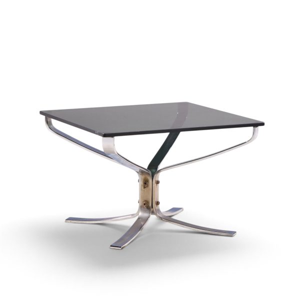 sigurd ressell for vatne møbler mid century chrome falcon side end table