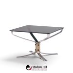 sigurd ressell for vatne møbler mid century chrome falcon side end table