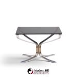sigurd ressell for vatne møbler mid century chrome falcon side end table