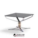 sigurd ressell for vatne møbler mid century chrome falcon side end table