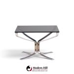sigurd ressell for vatne møbler mid century chrome falcon side end table