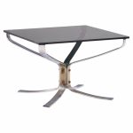 sigurd ressell for vatne møbler mid century chrome falcon side end table