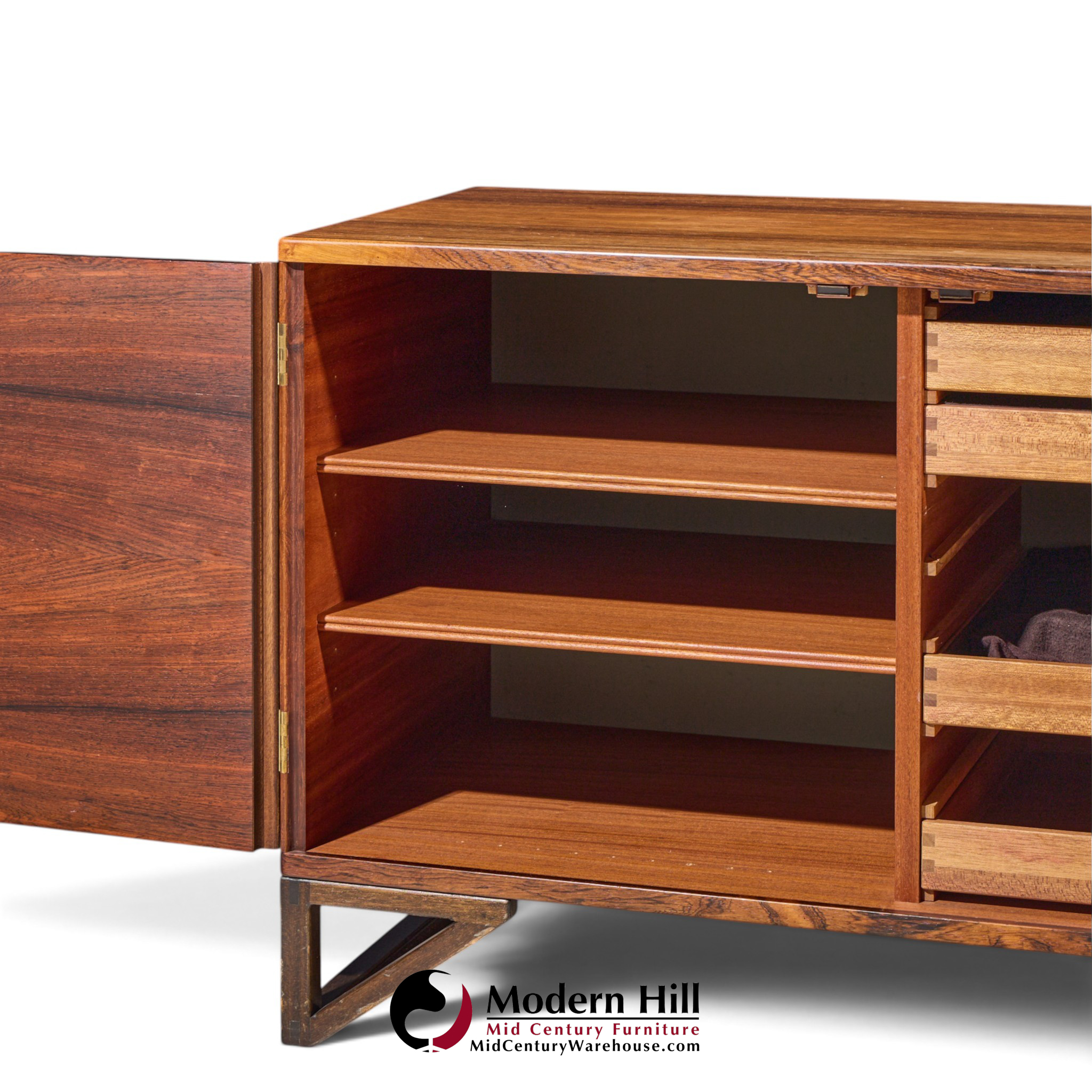 svend langkilde for langkilde møbler mid century rosewood and teak cabinet