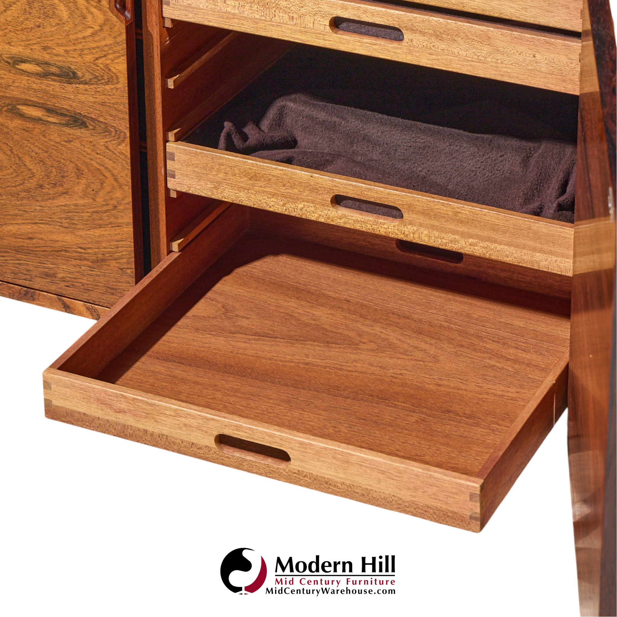 svend langkilde for langkilde møbler mid century rosewood and teak cabinet