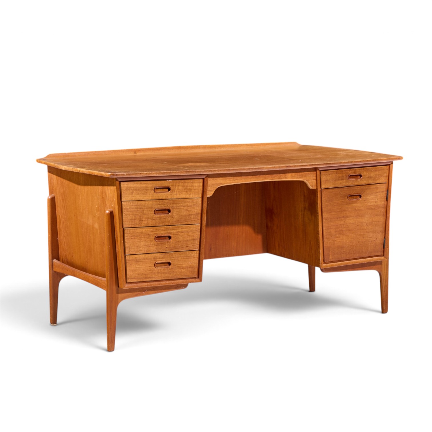 svend madsen for sigurd hansen mid century danish teak desk