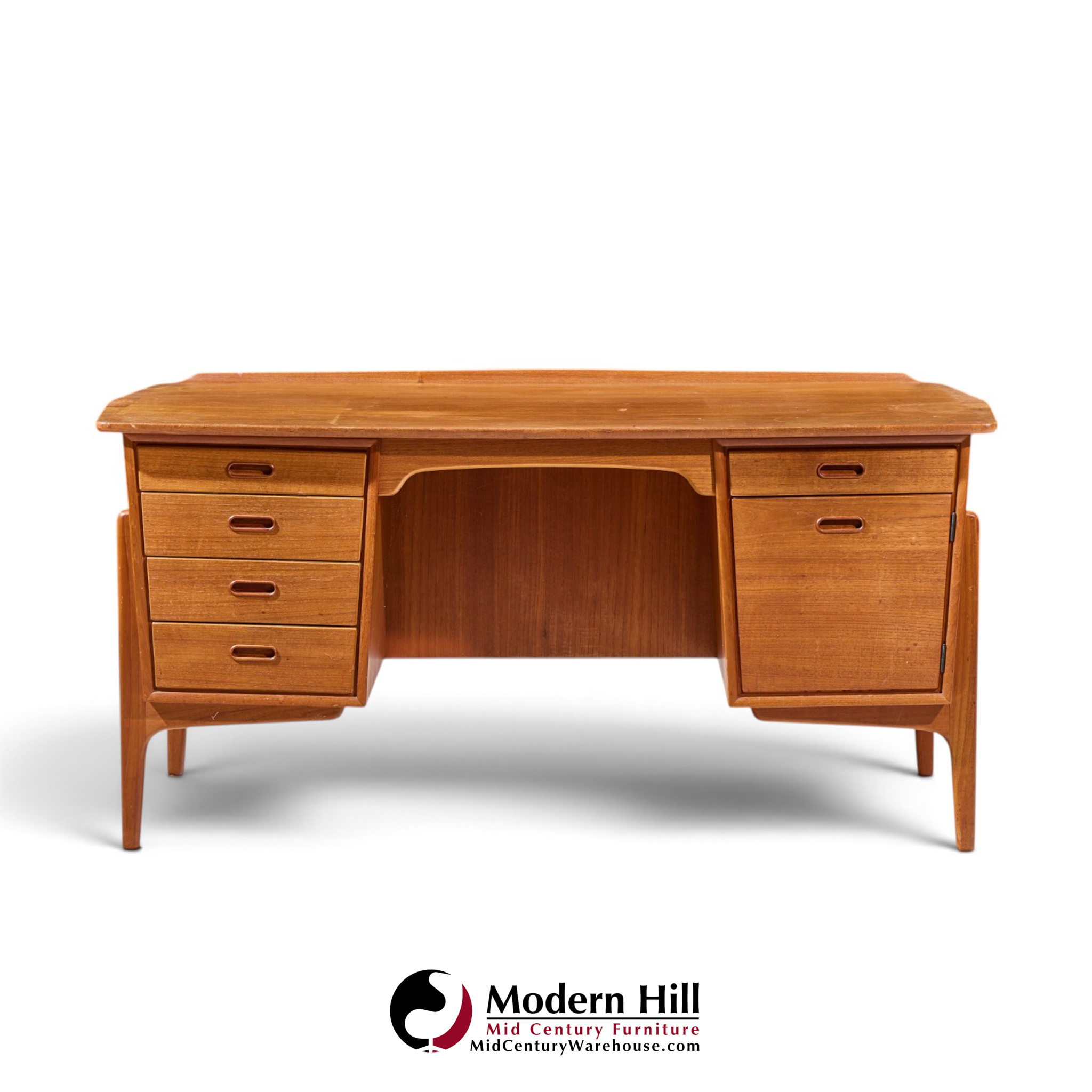 svend madsen for sigurd hansen mid century danish teak desk