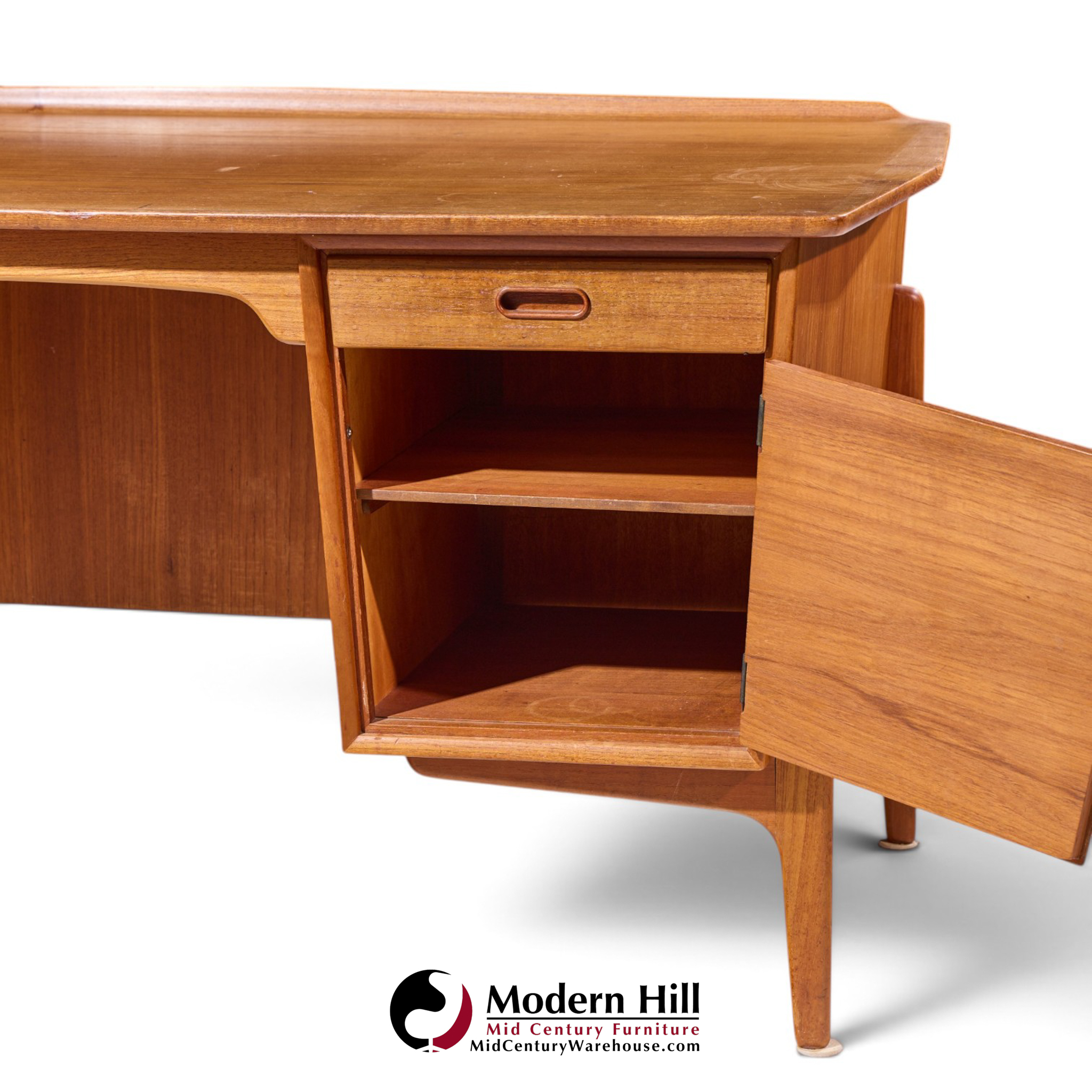 svend madsen for sigurd hansen mid century danish teak desk