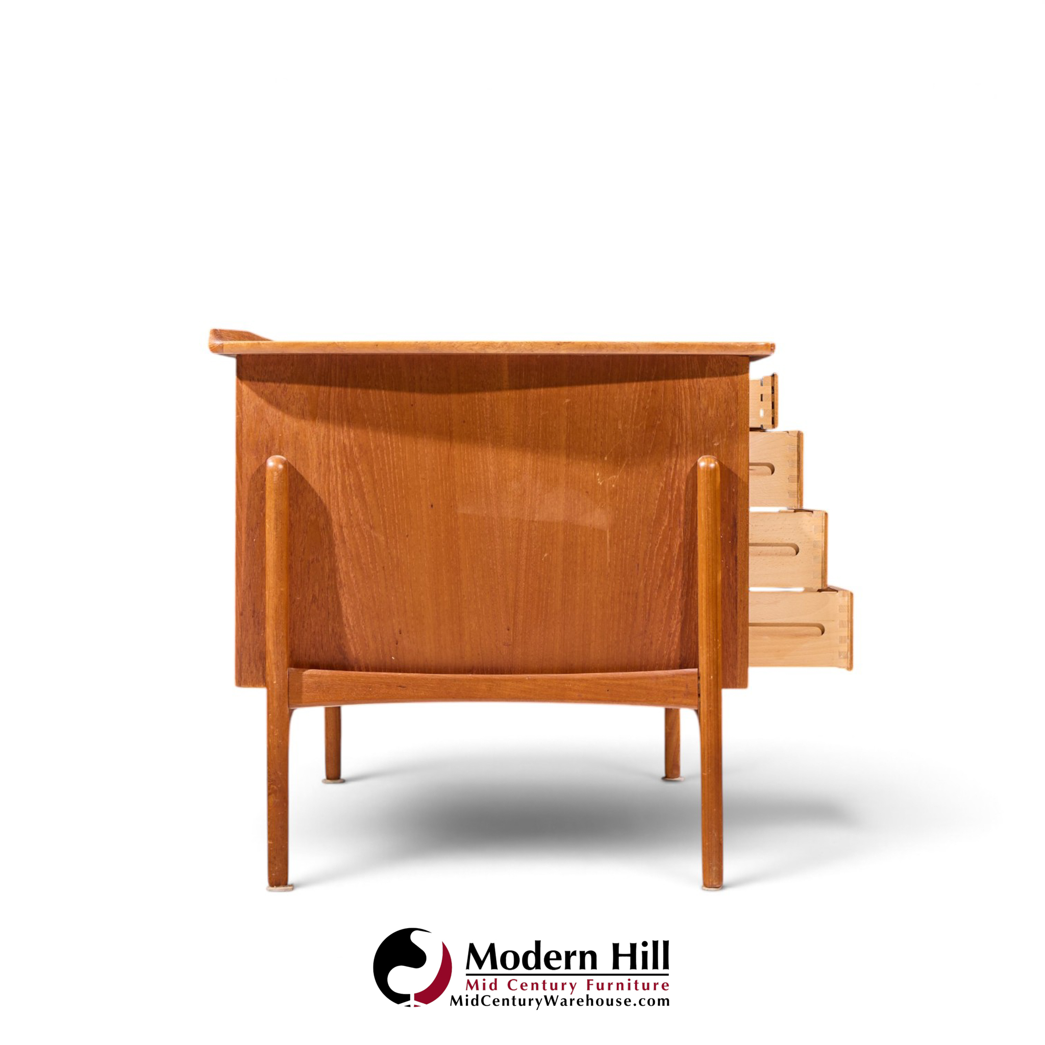 svend madsen for sigurd hansen mid century danish teak desk